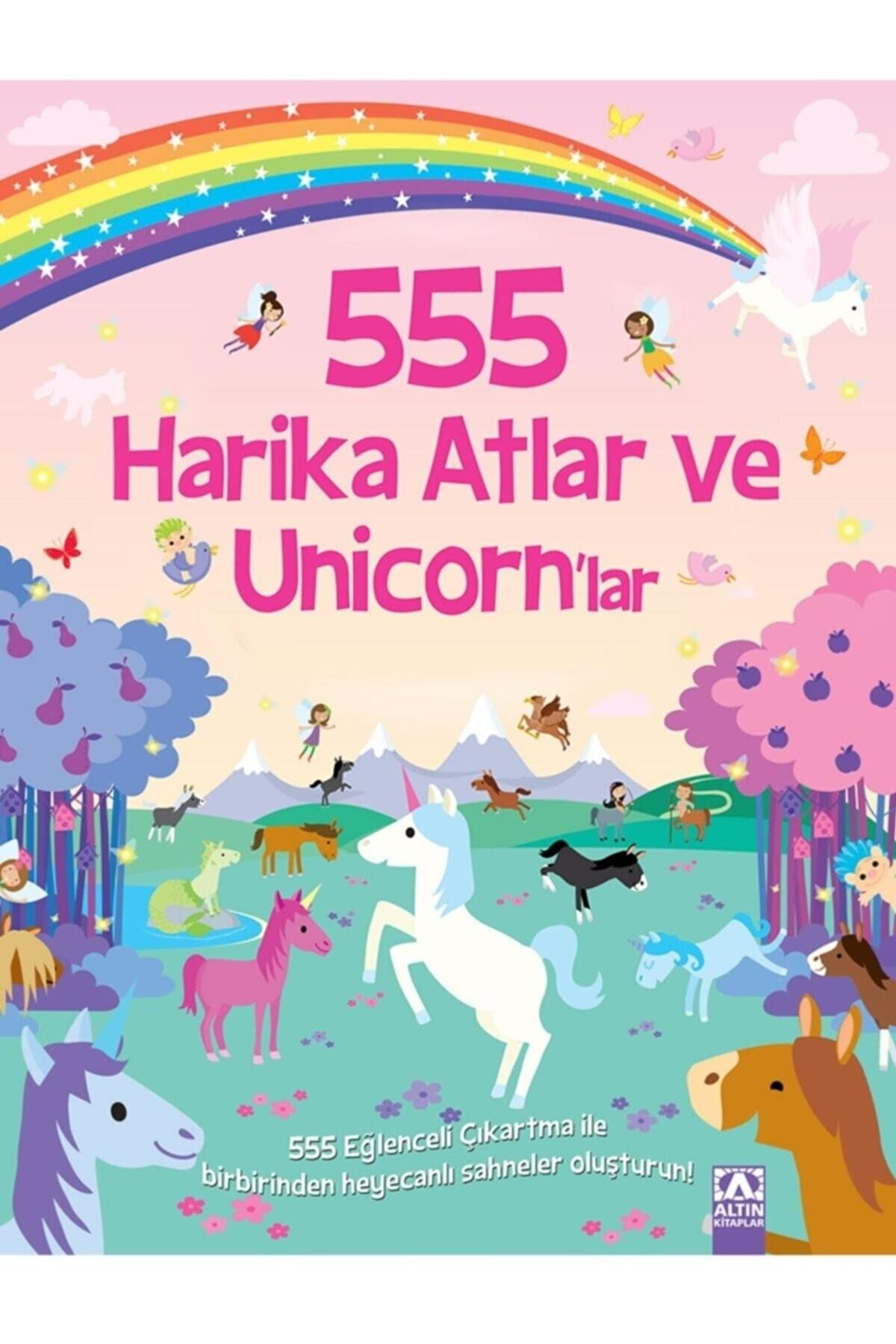 Unicorn Maceraları: 555 Eğlenceli Çıkartma İle Büyülü Sahnelere Yolculuk