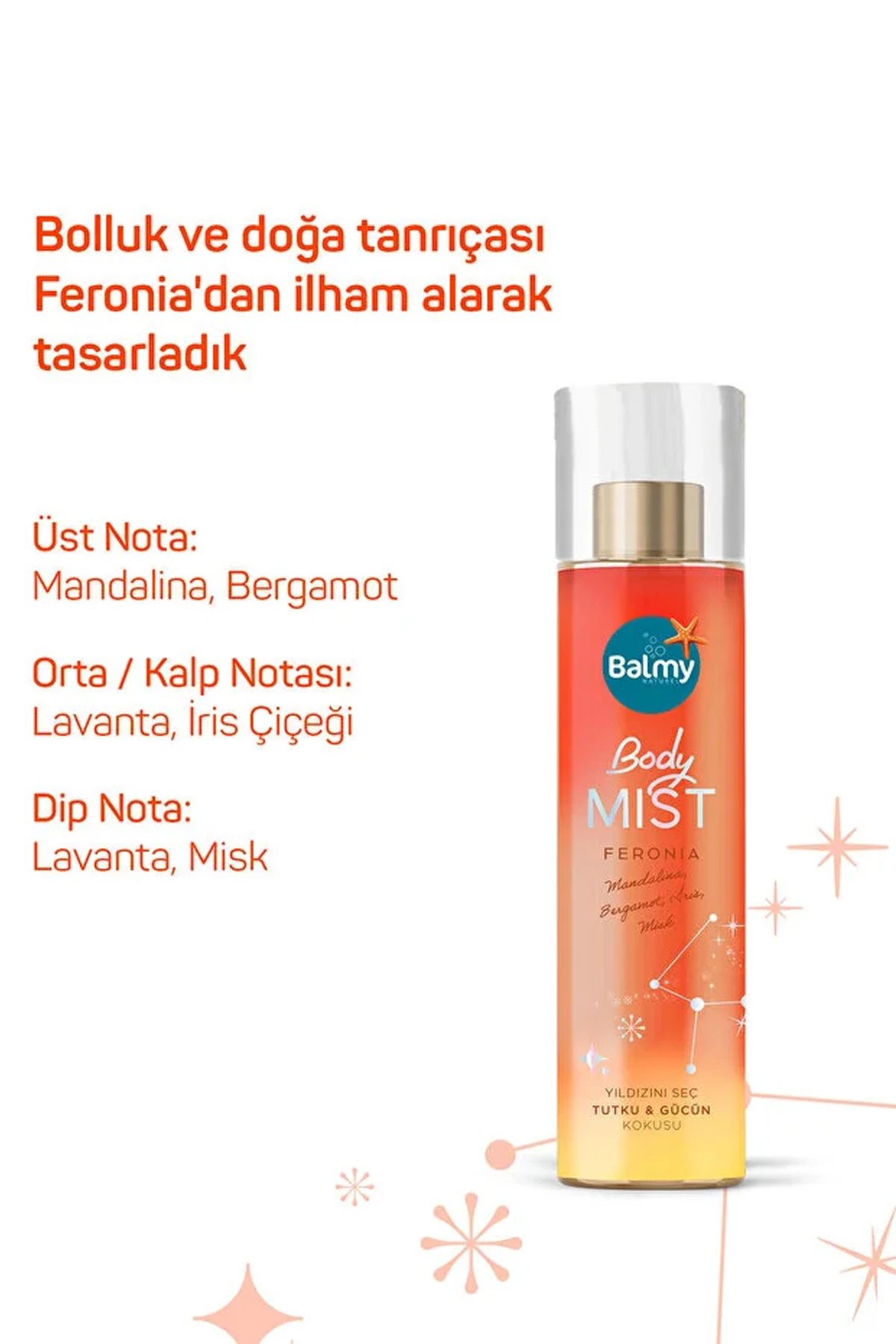 Balmy Feronia Vücut Spreyi Mandalina-Lavanta- Misk 200 ml