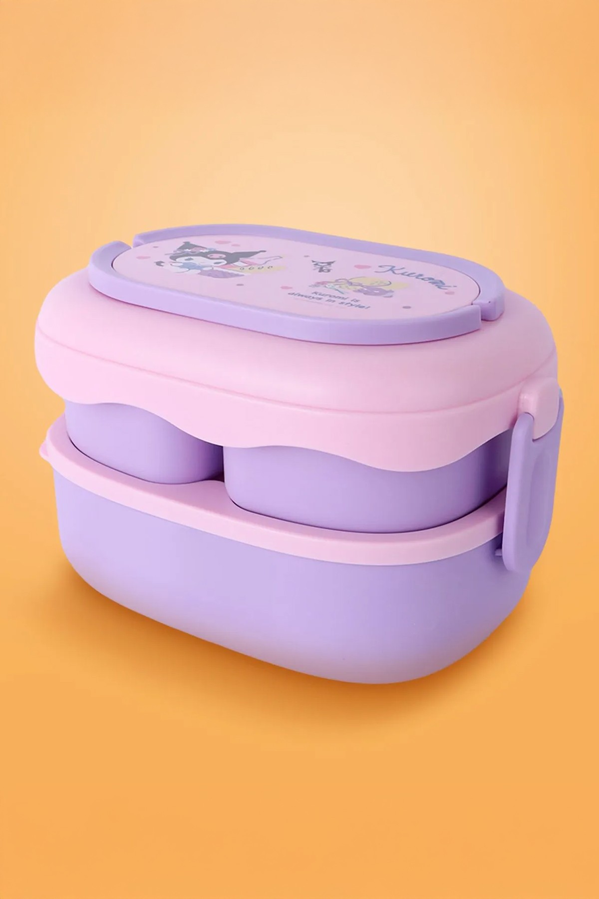 Sanrio Lisanslı Çift Katmanlı Askılı Yemek Kabı - 1600 ml