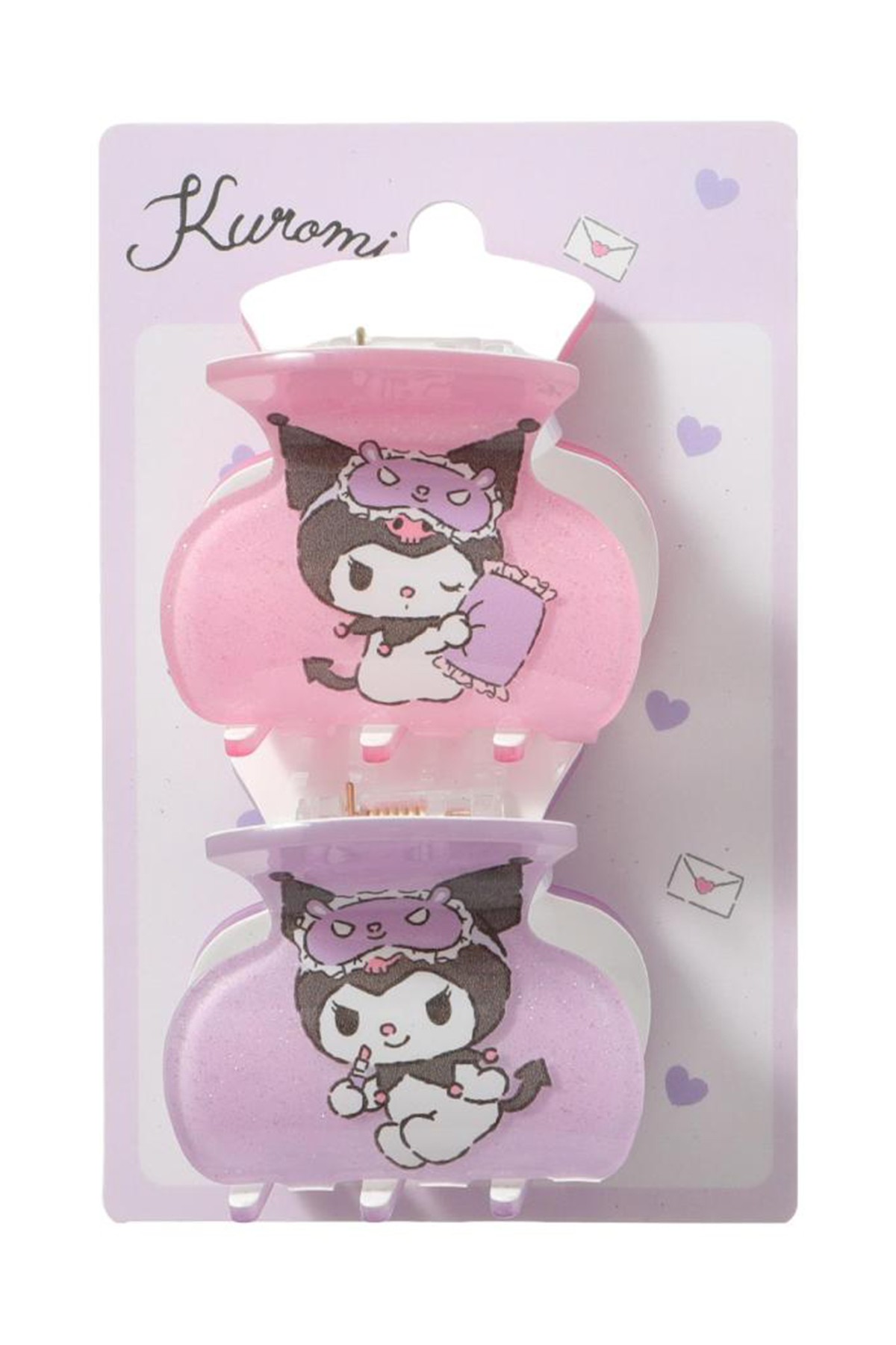 Sanrio Lisanslı Kıskaç Toka Seti - Kuromi