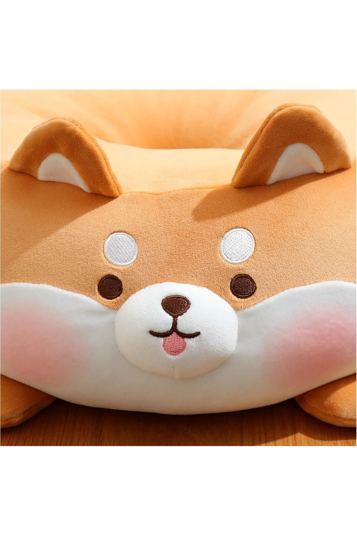Sevimli Karakterler Serisi Simit Peluş Yastık - Shiba 38 Cm