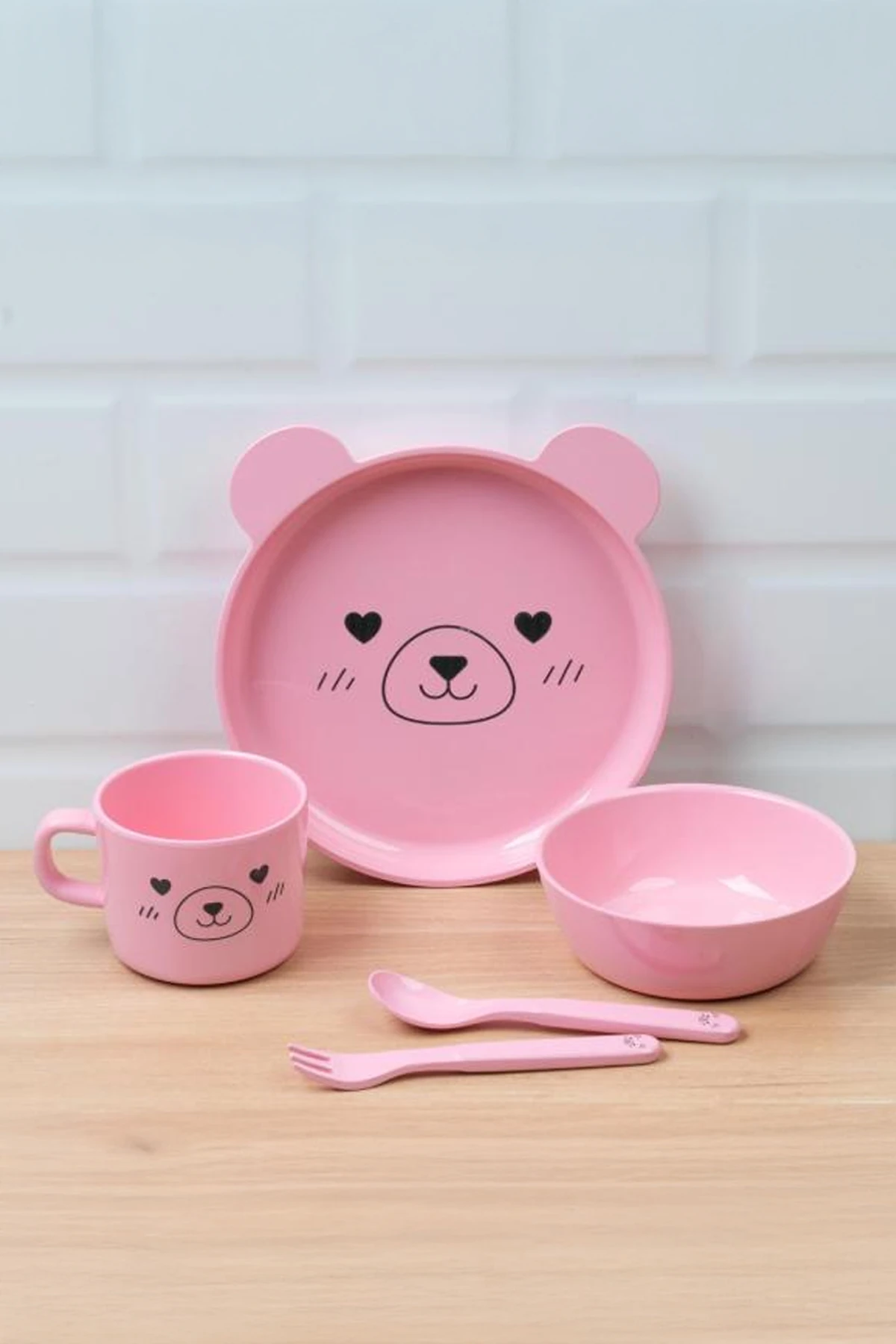 Sevimli Evcil Hayvan Serisi 5 Parça Çatal Kaşık Bıçak Seti