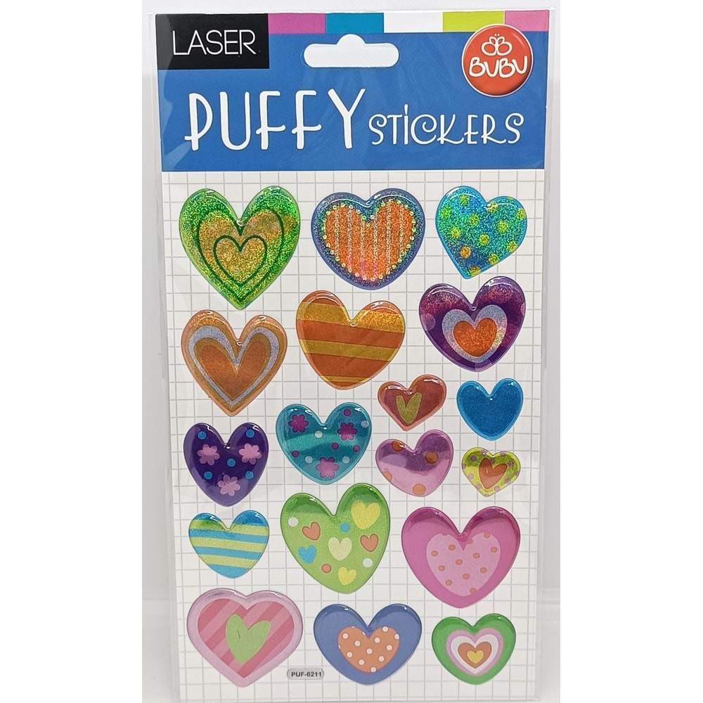 Bu-Bu Damla Stickers Kalp  