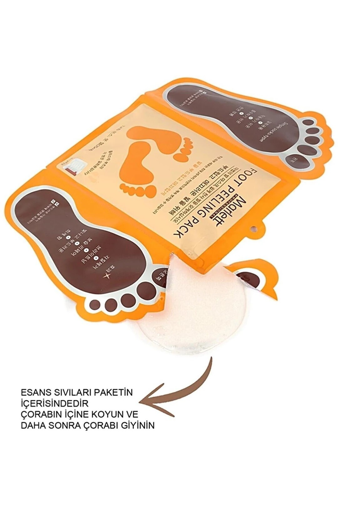 Marlett Foot Peeling Pack Çorap Tipi Ayak Peeling Maskesi Ayak Maskesi Yeni