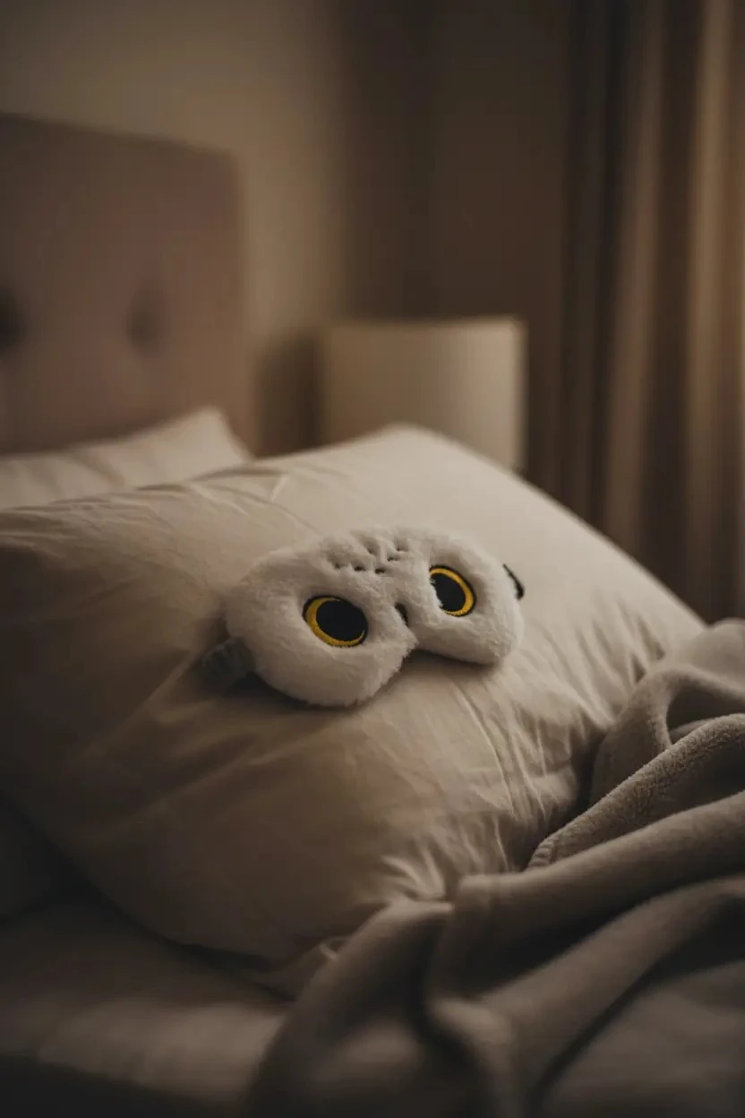 Harry Potter Lisanslı Hedwig Peluş Uyku Gözlüğü – Yumuşak ve Konforlu Uyku Bandı 20 Cm