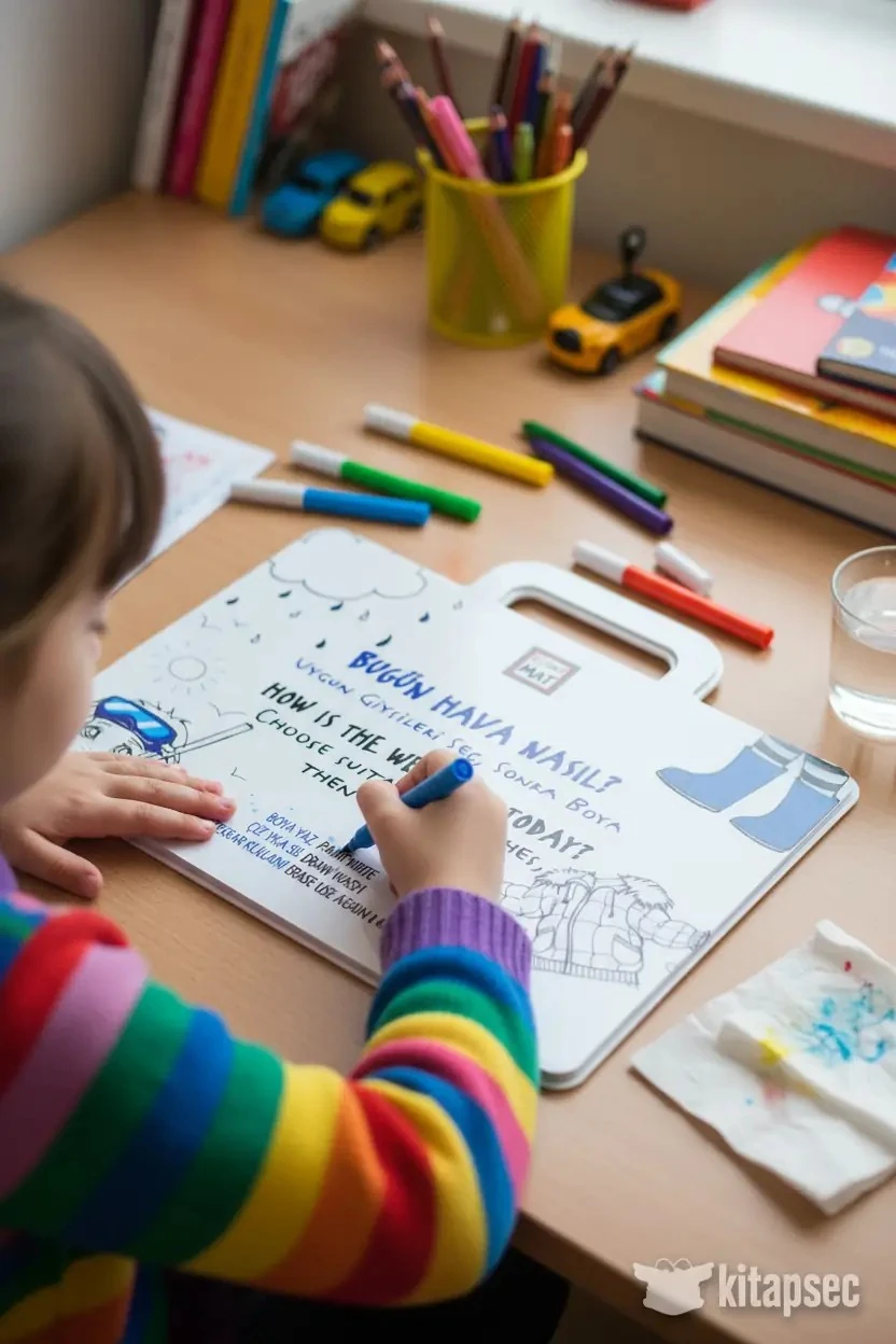 Akademi Çocuk Mini Funny Mat 19x26 cm – 6 Sayfalı Yıkanabilir Aktivite Defteri