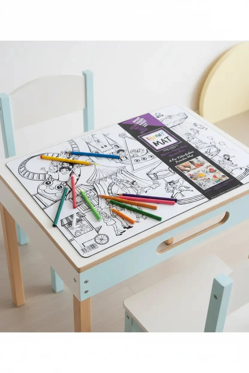 Akademi Çocuk Funny Mat Lunapark – 33,5x48 cm Yıkanabilir Aktivite Matı