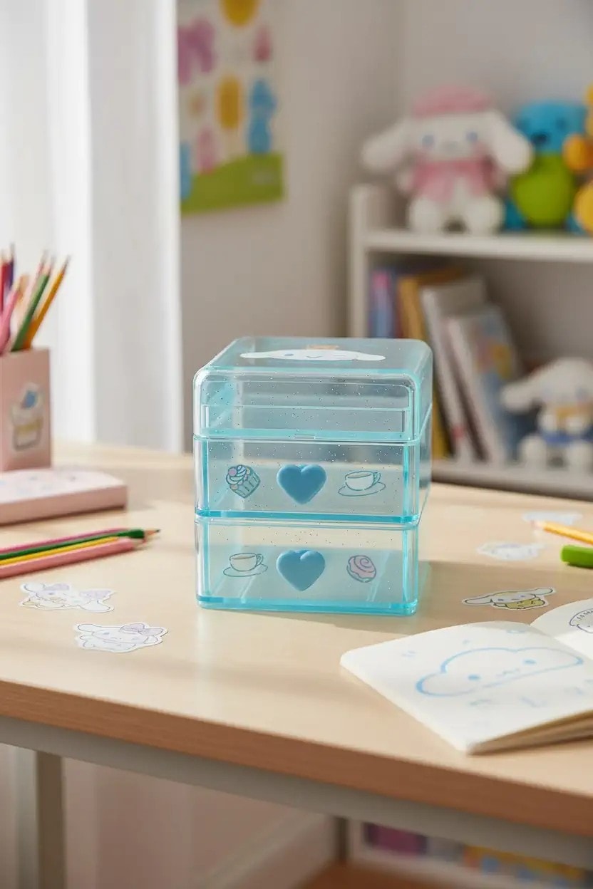 Sanrio Lisanslı Mini Masa Düzenleyici (Cinnamoroll)