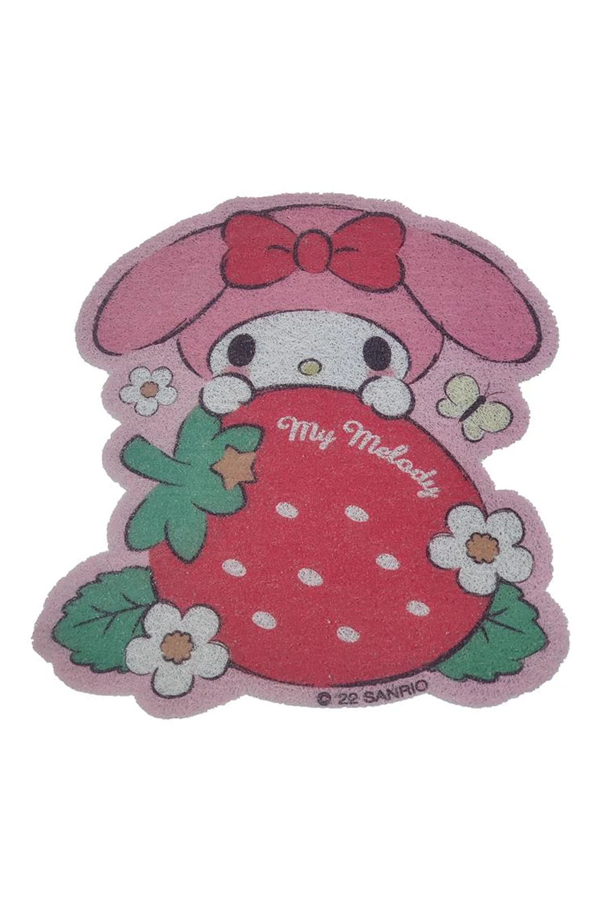Sanrio Lisanslı My Melody Çilek Figürlü Küçük Halı