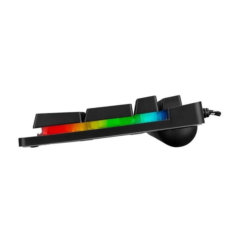 Siyah Rampage KM-RX9 CYPHER Usb Gökkuşağı Zemin Aydınlatmalı Q Standart Oyuncu Klavye ve Mouse Set