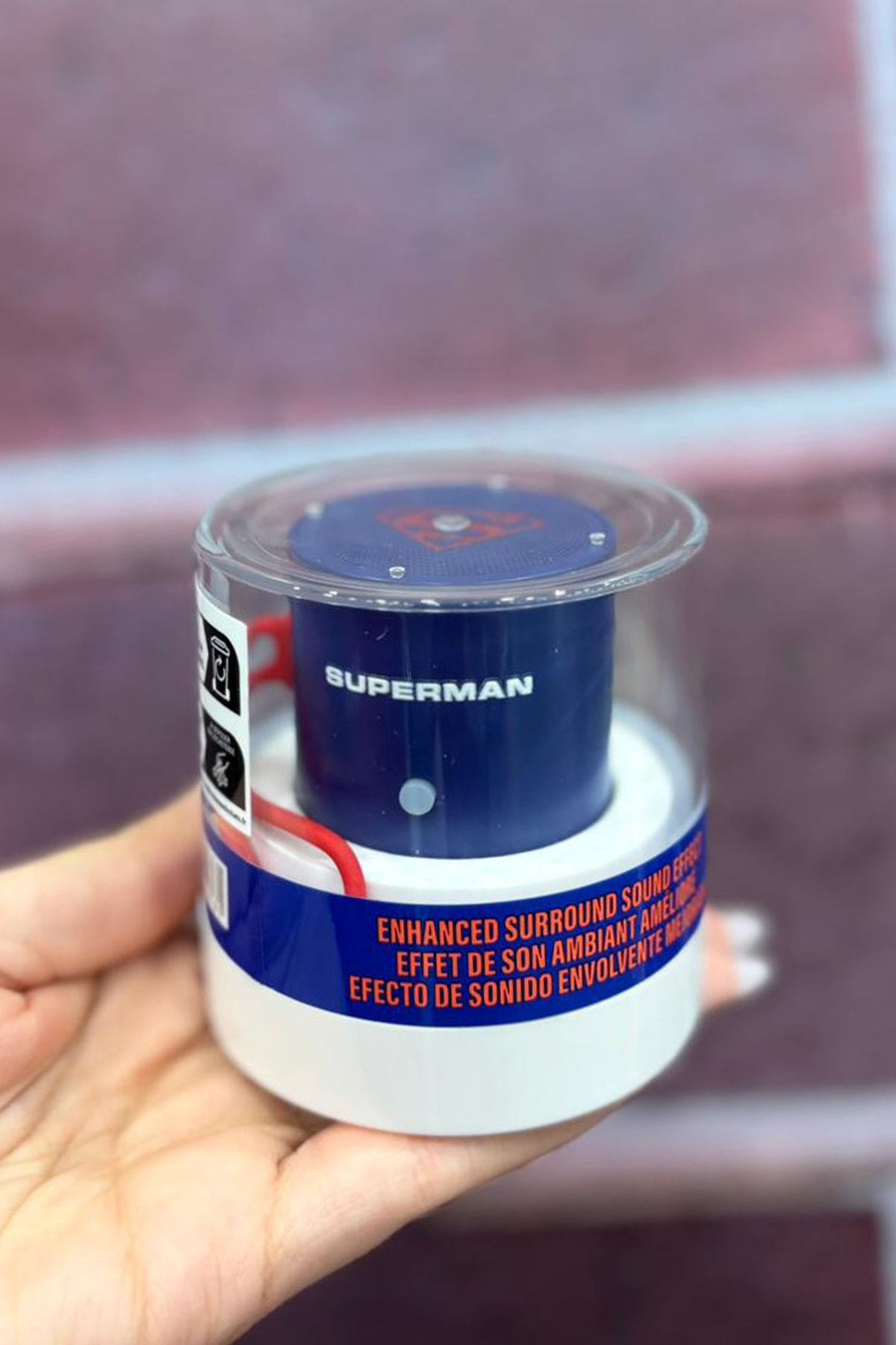 DC Superman Lisanslı Taşınabilir Metal Kablosuz Hoparlör