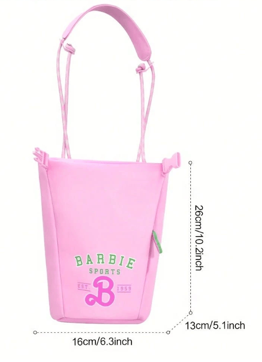 Barbie Lisanslı Pembe DIY Matara Çantası