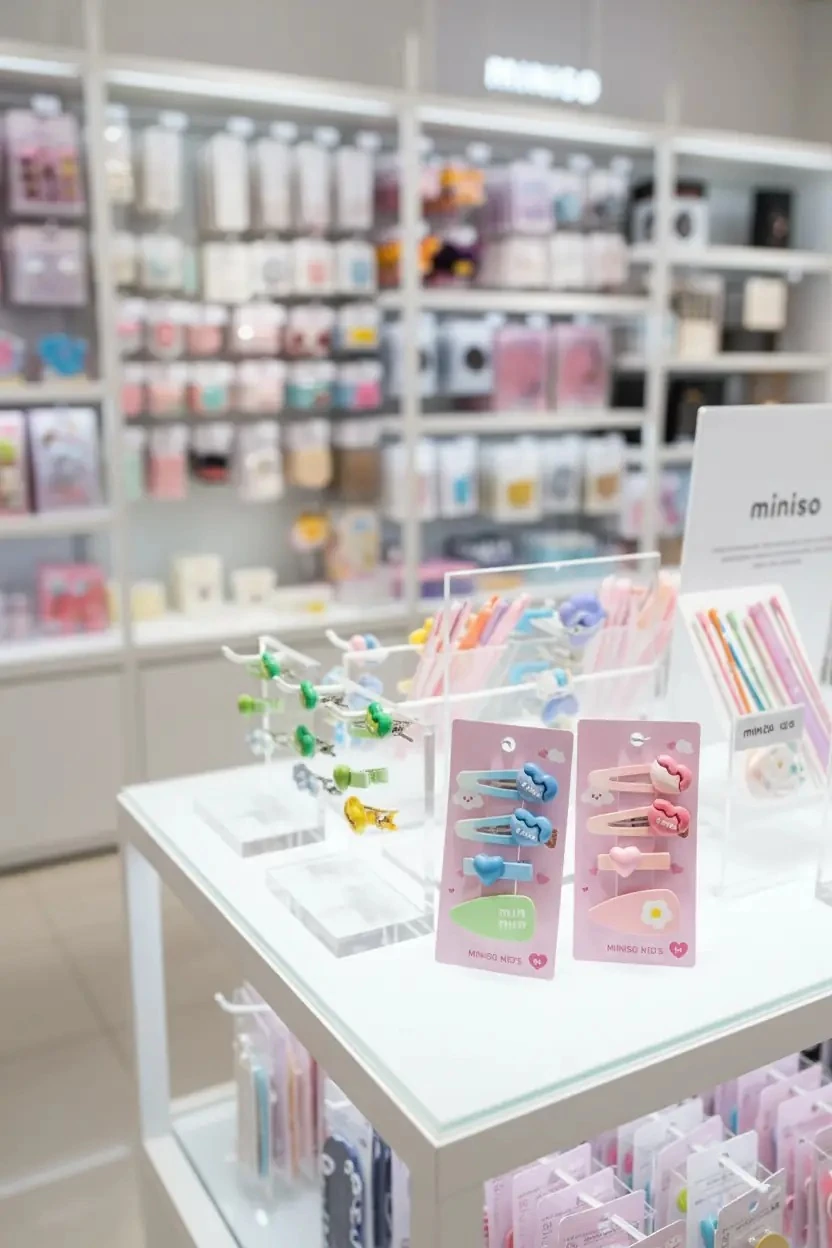 Miniso Lisanslı Kids 4'lü Renkli Şirin Saç Tokası Seti 14 CM