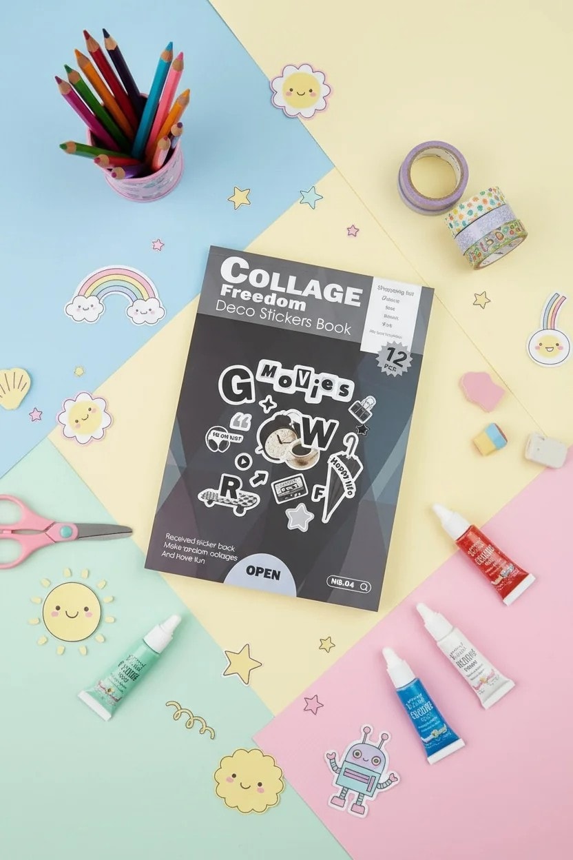 12 Sayfa Sticker Defteri