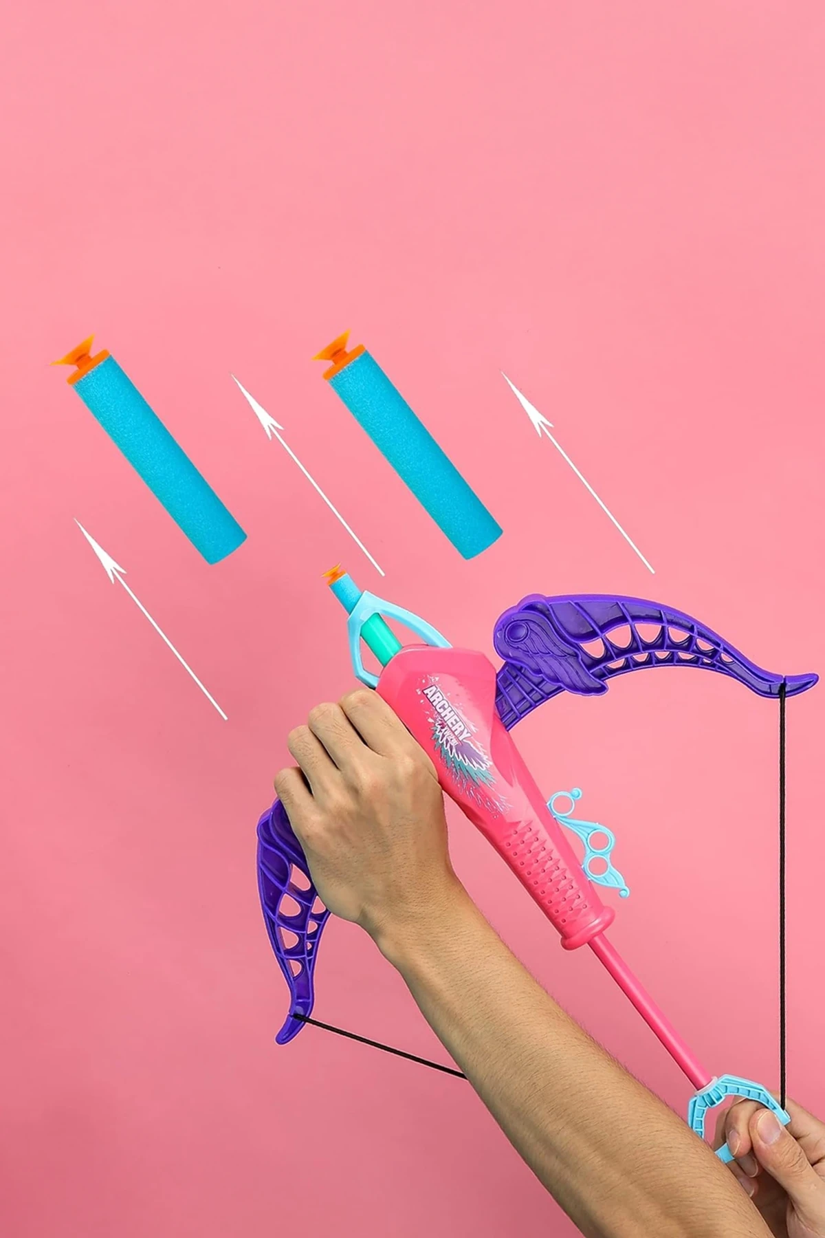 Soft Bullet Serisi Oyuncak Tabanca (Hedefli)(Pembe ve Mor)