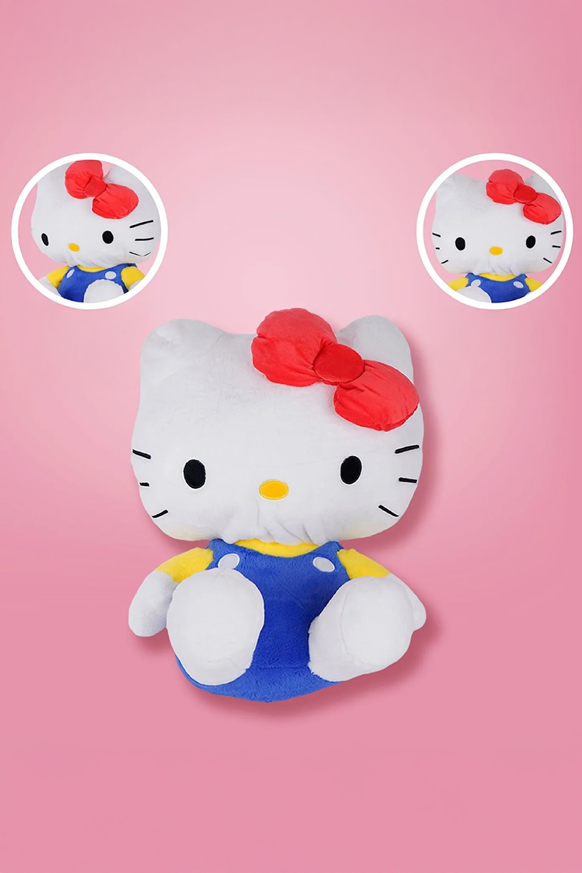 Sanrio Lisanslı Oturan Peluş Oyuncak (53 cm) - Hello Kitty