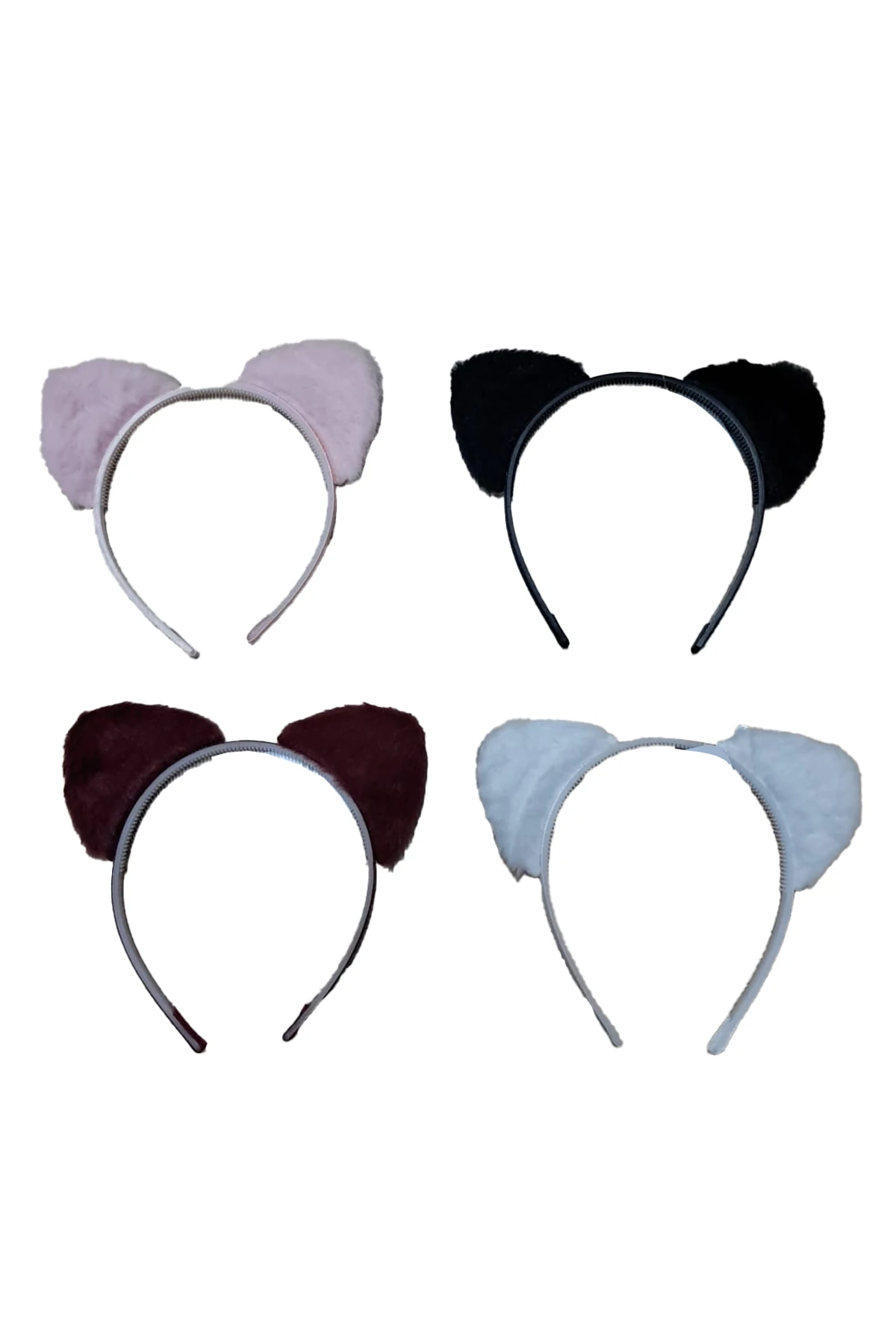 Peluş Kulaklı Taç – Yumuşak Ve Eğlenceli Saç Aksesuarı