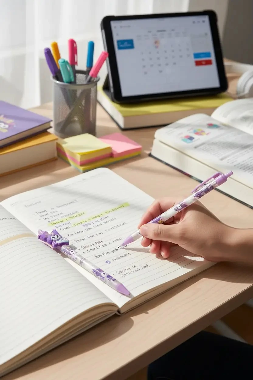 Taros Unick Color Mor Tavşan Figürlü Sevimli Versatil Kalem