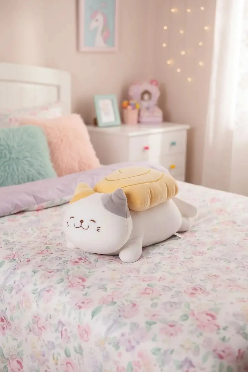 Suşi Kedi Peluş Oyuncak -Tamagoyaki 35 Cm (Outlet)