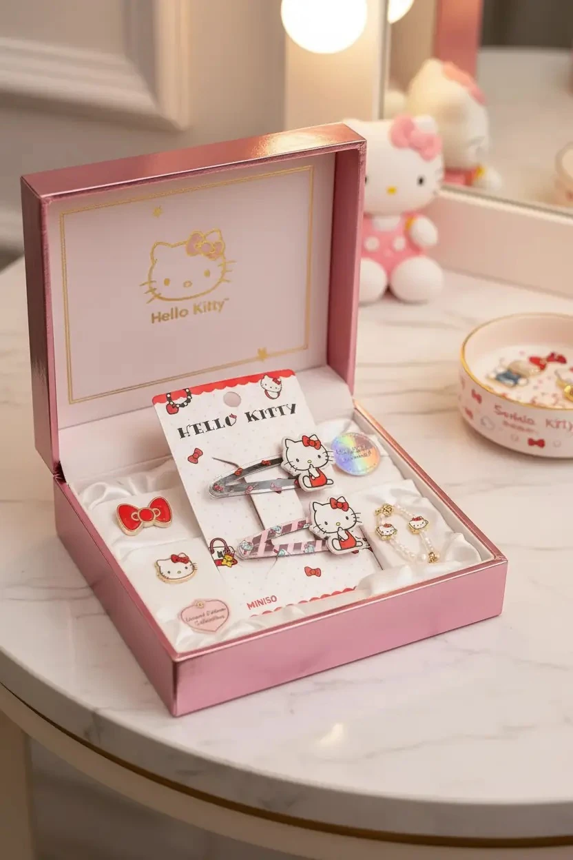 Sanrio Lisanslı Hello Kitty Saç Tokaları (2 adet)