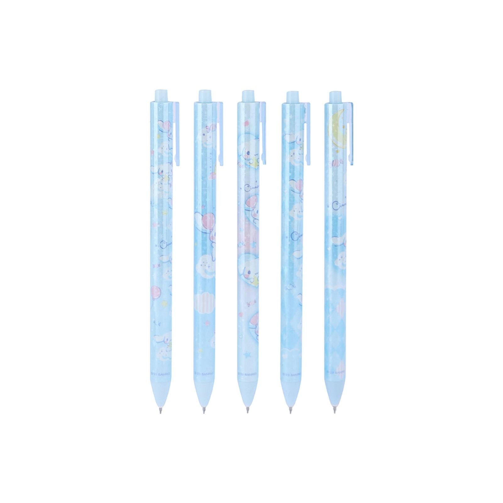 Sanrio Lisanslı 5'Li Tükenmez Kalem Seti (0.5Mm, Siyah) - Cinnamoroll