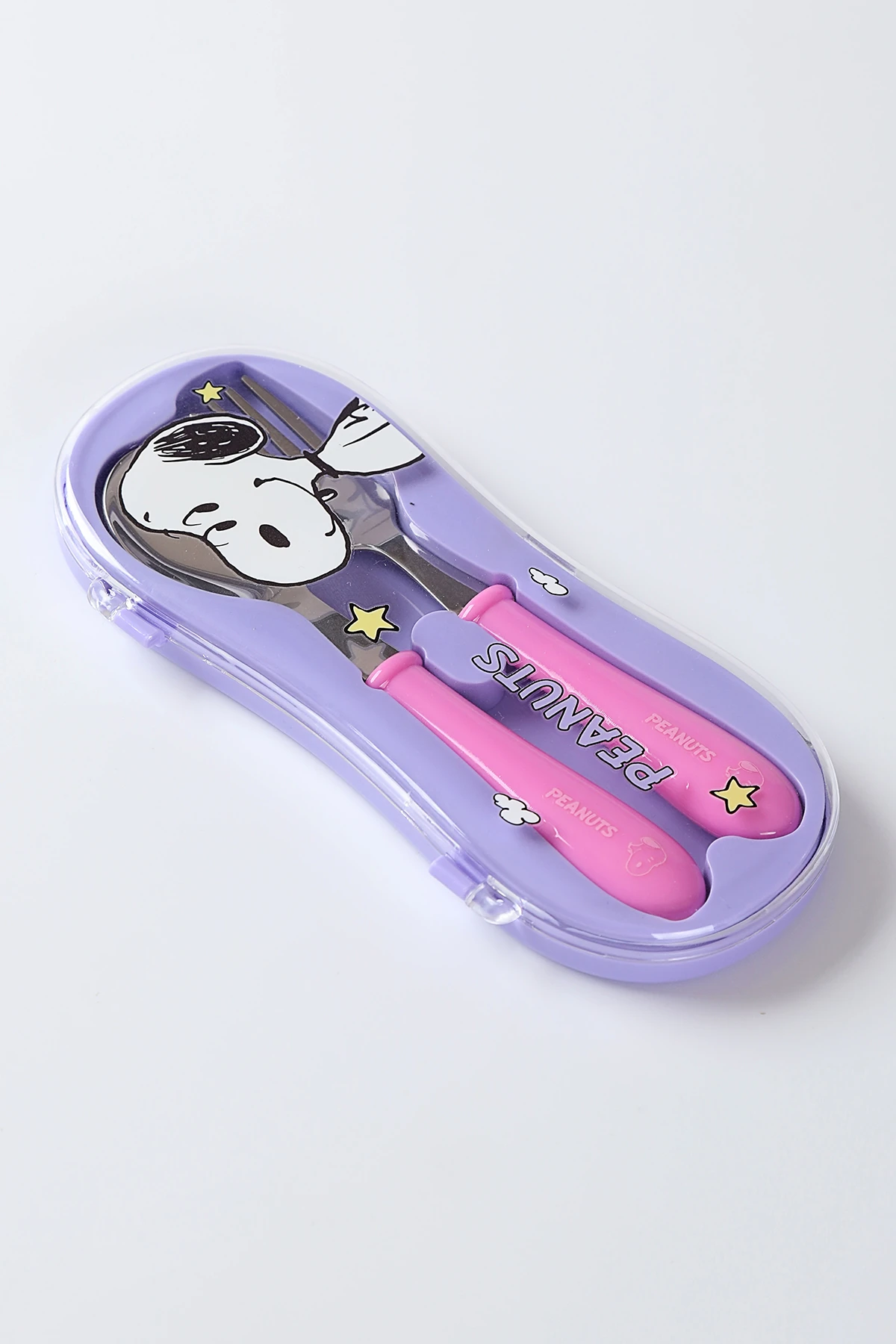 Snoopy Lisanslı Vintage Serisi Çatal Kaşık Seti (Mor)