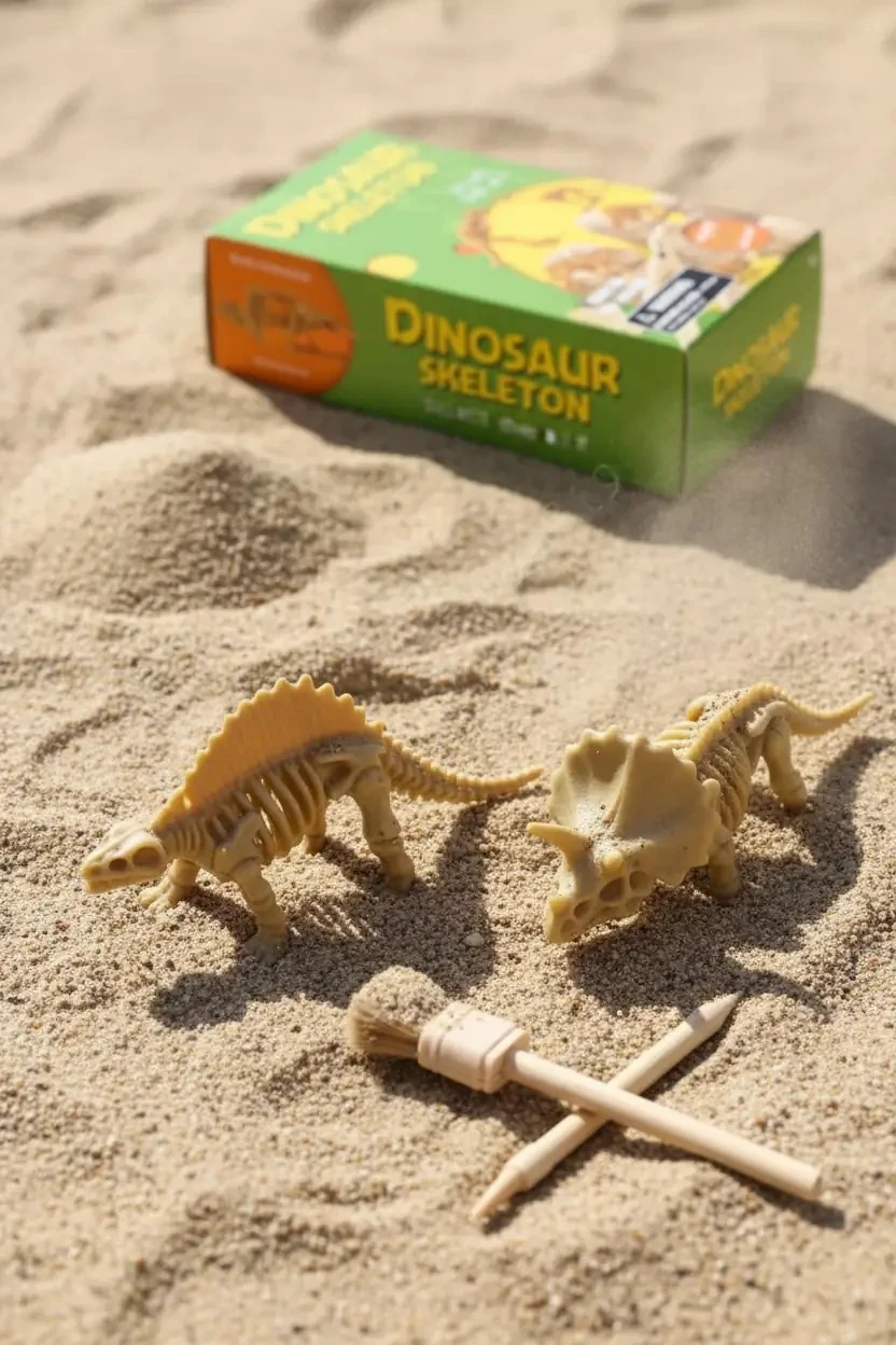Miniso Lisanslı Dinozor İskeleti Kazı Seti Blind Box – Sürpriz Figürlü Arkeoloji Oyunu