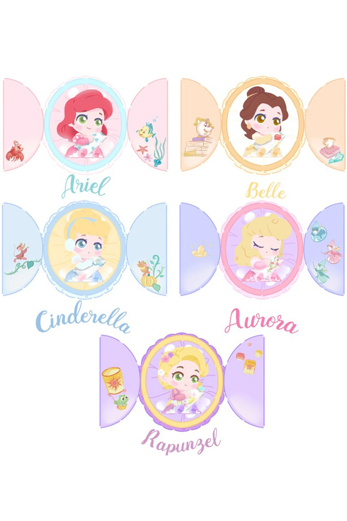 Disney Prenses Lisanslı Uyuyan Bebek Figürlü Sürpriz Kutu - Blind Box