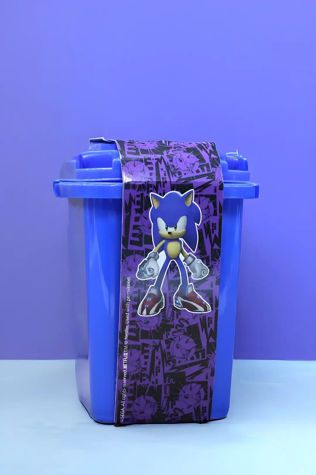 Sonic Prime Sürpriz Şeker Hediyeli Mini Çöp Kovası