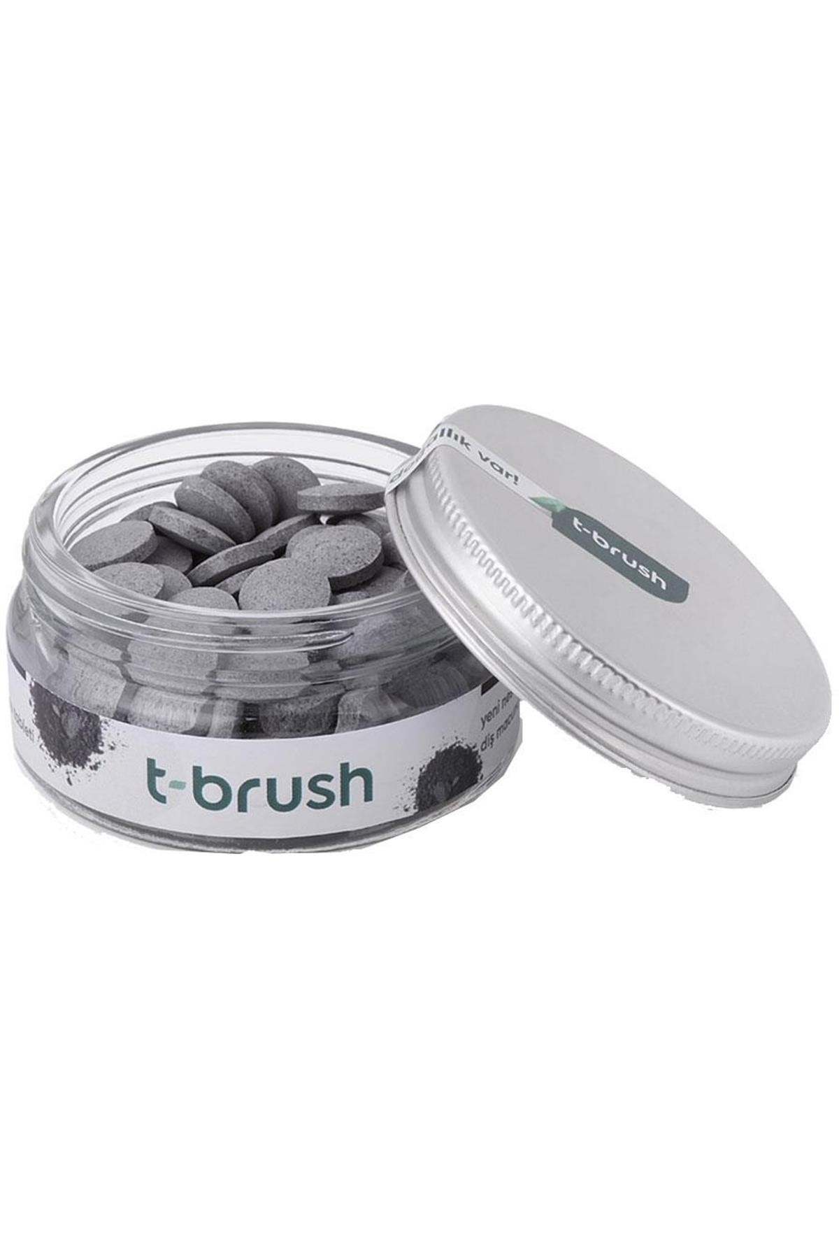 T-Brush Activated Charcoal Diş Macunu Tableti Florürlü