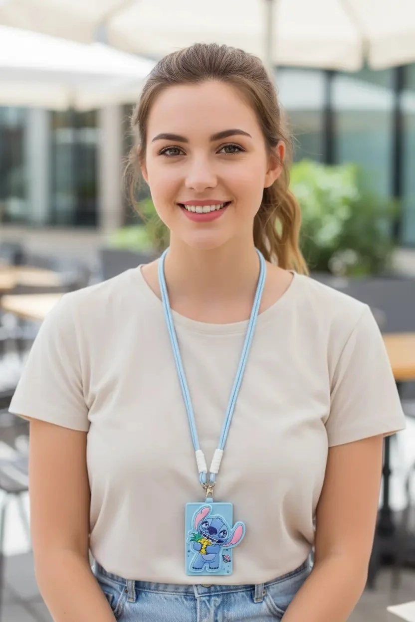 Disney Lilo&Stitch Lisanslı Kart Tutuculu Anahtarlık (Stitch)