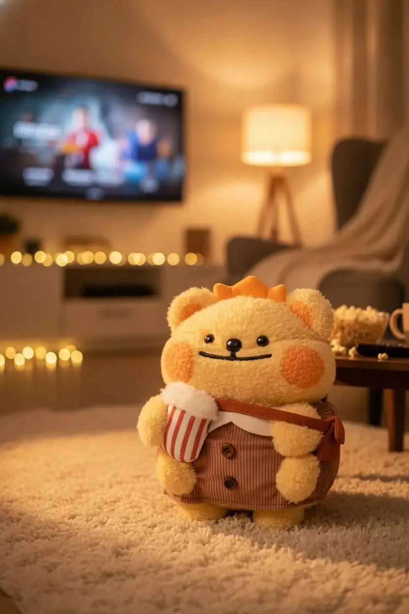 Miniso Lisanslı BearisBug Film Keyfi Peluş Oyuncak 20 Cm – Yumuşacık Tasarım