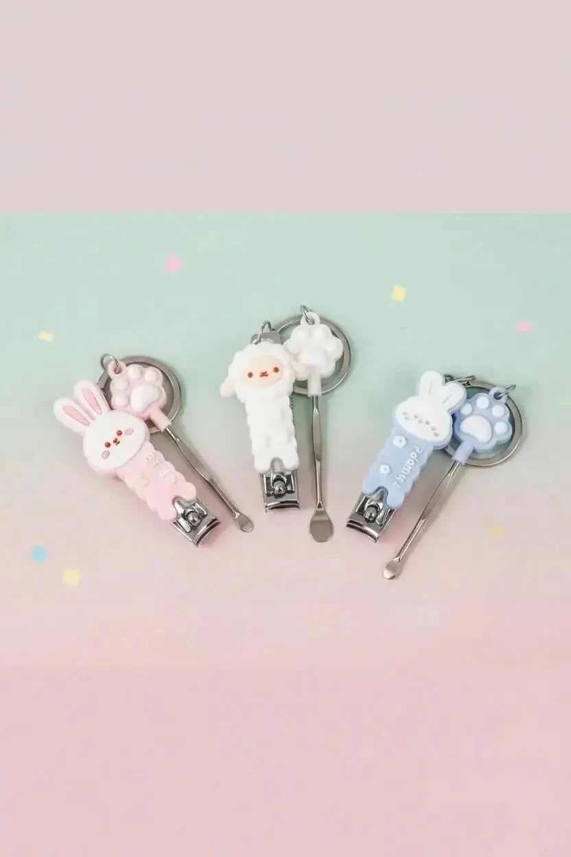 Miniso Lisanslı Hayvan Serisi Tırnak Makası ve Kulak Temizleme Seti – 6,5 Cm