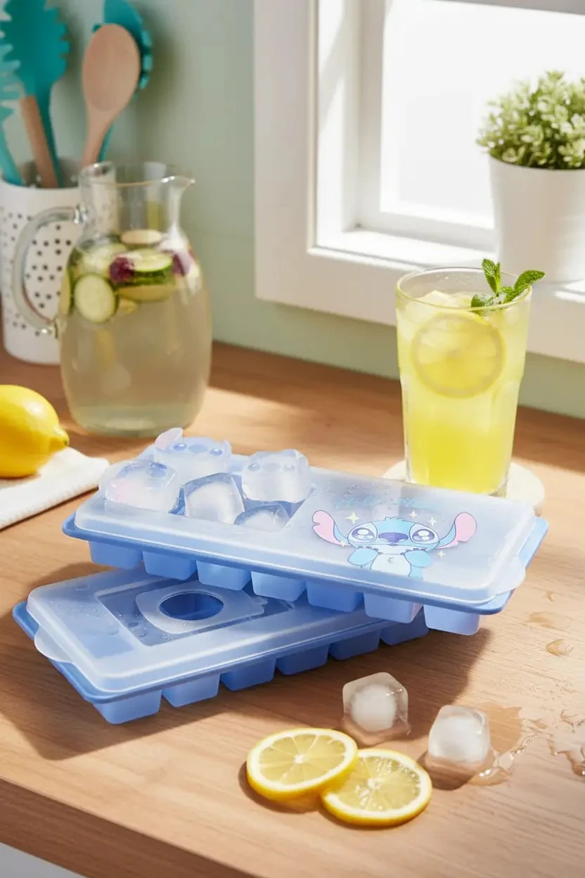 Disney Lisanslı Stitch 2'li Buz Kalıbı – Parti Serisi Eğlenceli İçecek Hazırlayıcı 26 Cm
