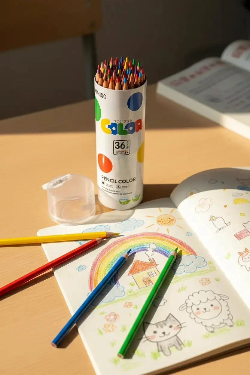 Polka Dot Serisi Silinebilir Boyama Kalemi Seti (36 Renk)