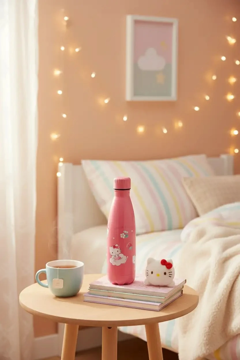 Sanrio Lisanslı Termos Şişe (500ml) - Hello Kitty