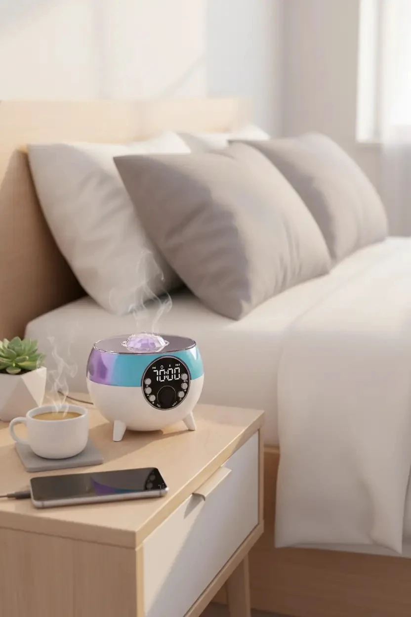 Sunix BTS-99 Bluetooth Hoparlör – Kablosuz Şarj, Saat ve Alarm Özellikli