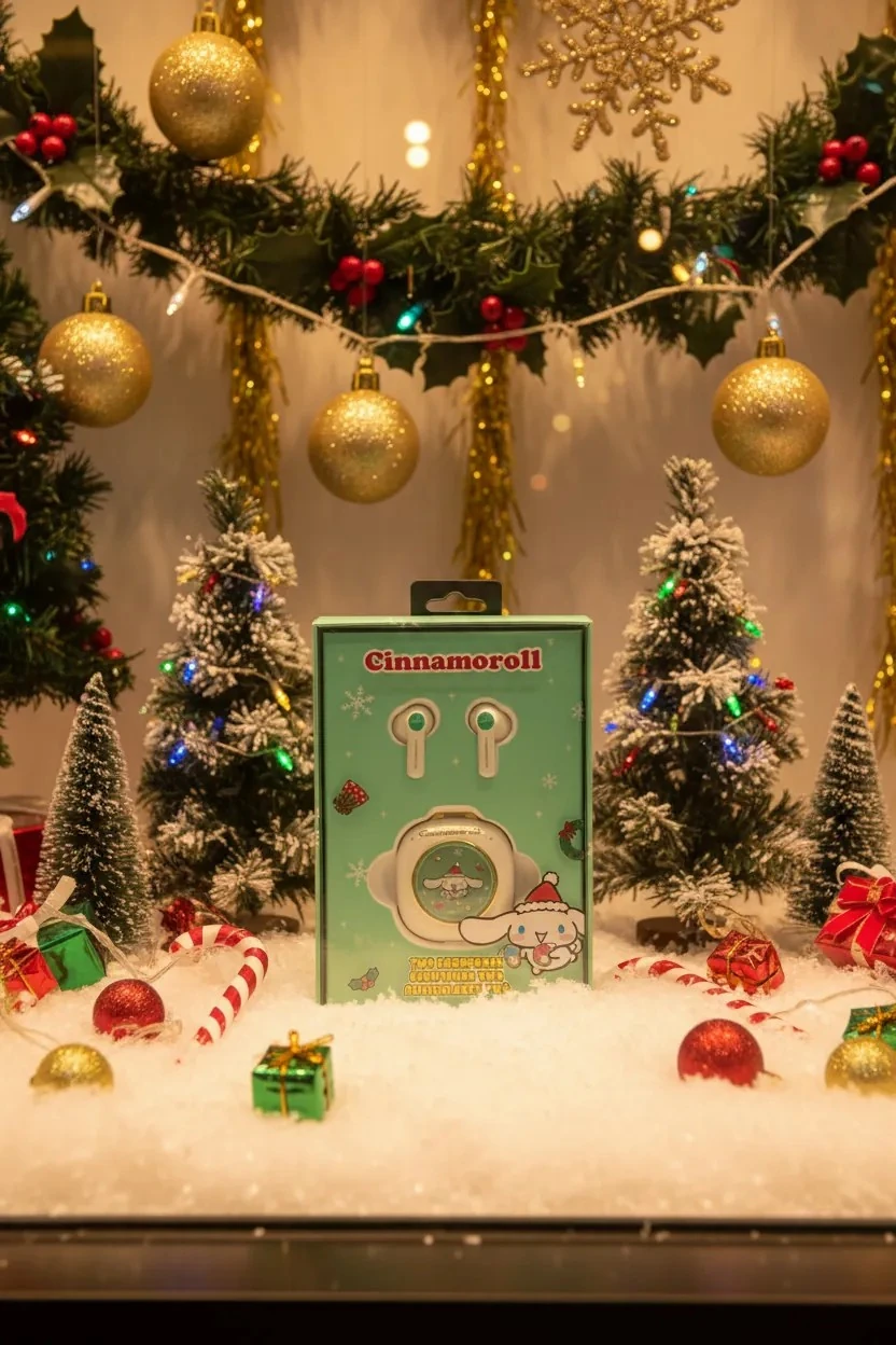 Sanrio Lisanslı Yılbaşı Serisi Cinnamoroll  Bluetooth Kulaklık