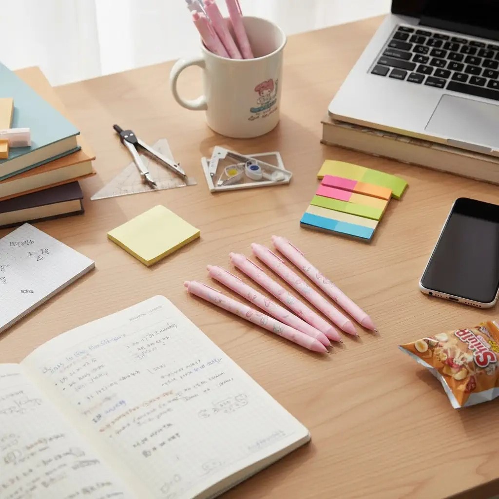 Sanrio Lisanslı 5'Li Tükenmez Kalem Seti (0.5Mm, Siyah) - My Melody