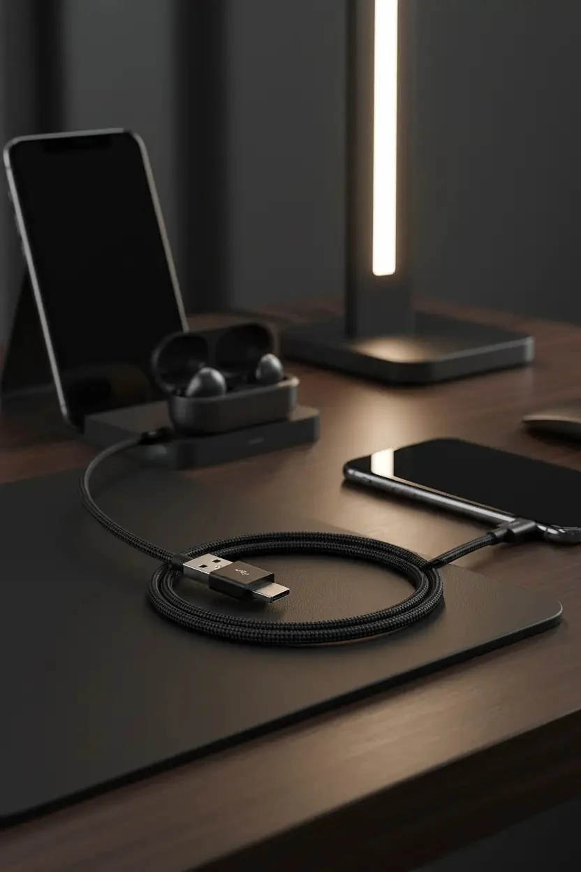 Miniso Lisanslı Apple Lightning USB Şarj Kablosu 100 Cm – 2.4A Hızlı Şarj MFi Sertifikalı