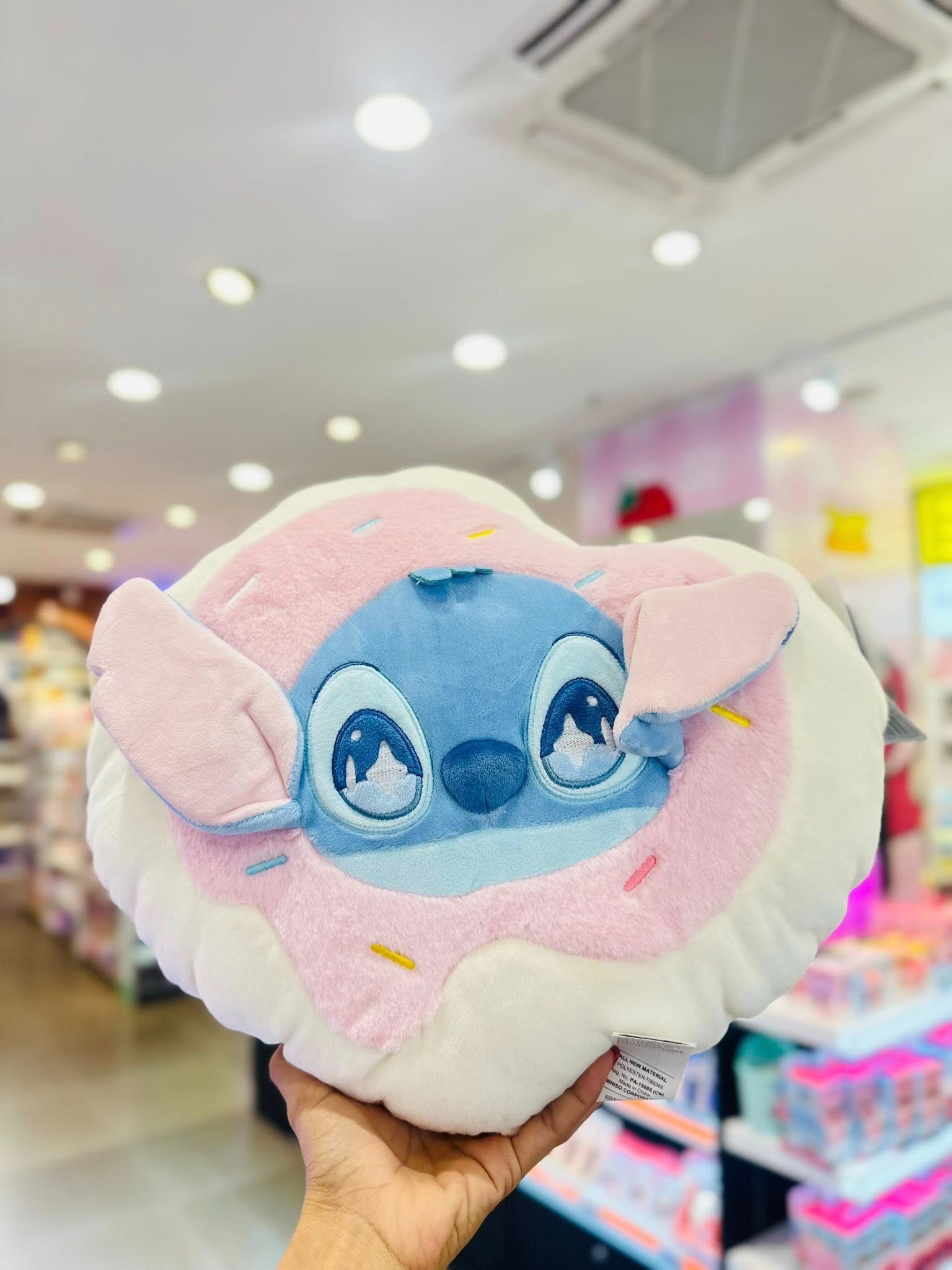 Disney Lilo&Stitch Lisanslı Parti Serisi Donut Şekilli Yastık