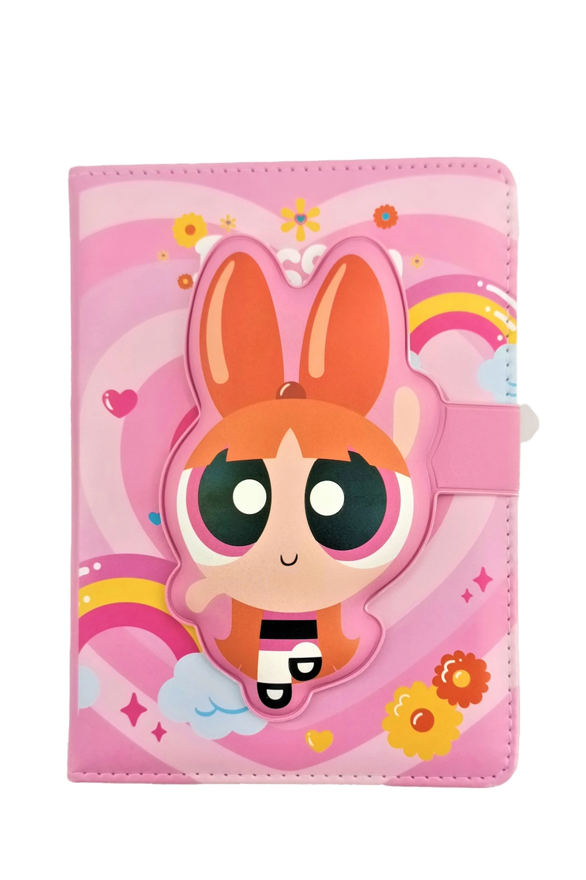 Powerpuff Girls Lisanslı Manyetik Kapaklı Not Defteri (Blossom)
