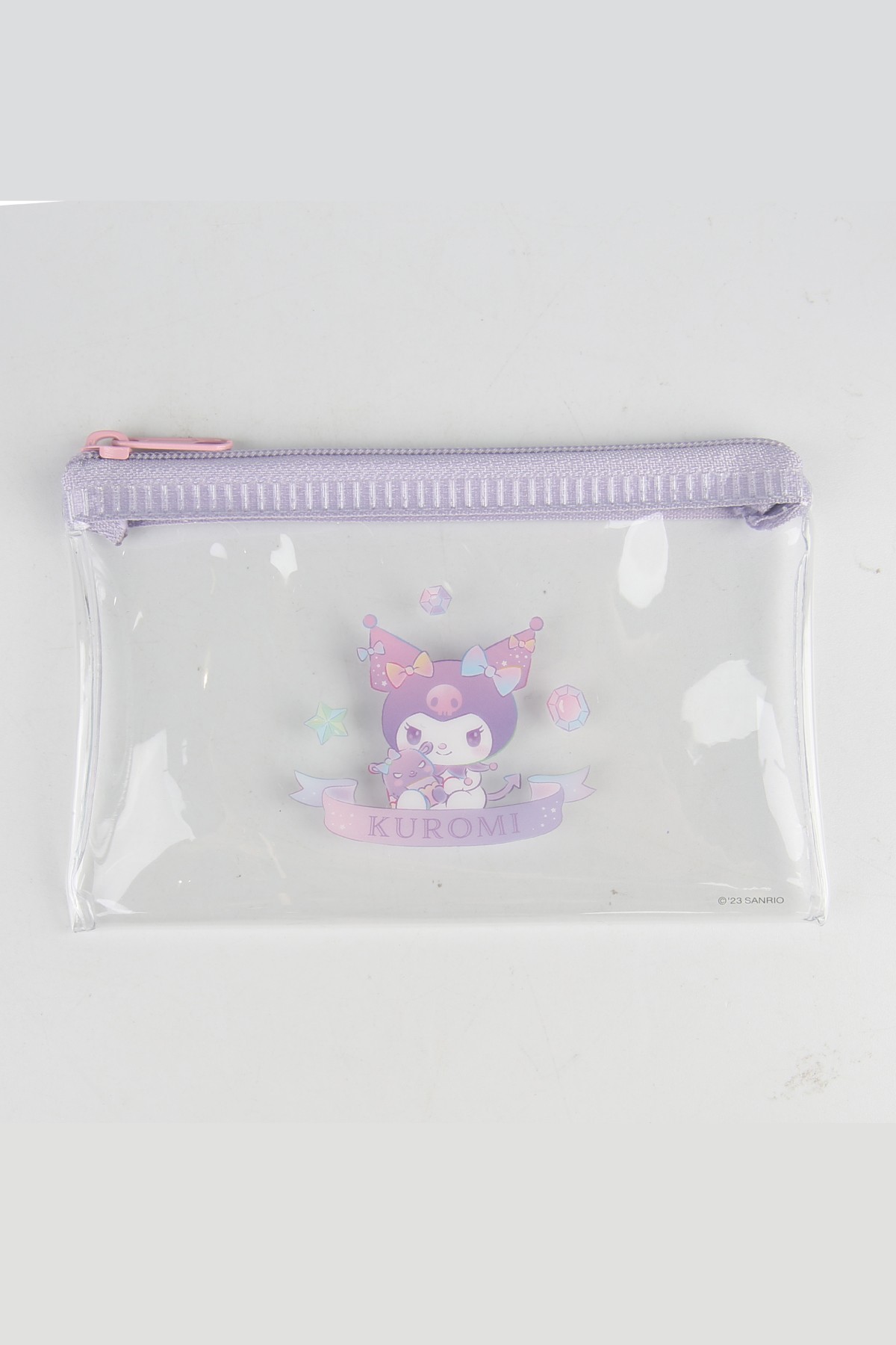 Sanrio Lisanslı Pvc Şeffaf Kalemlik (12 x 7,5Cm) - Kuromi