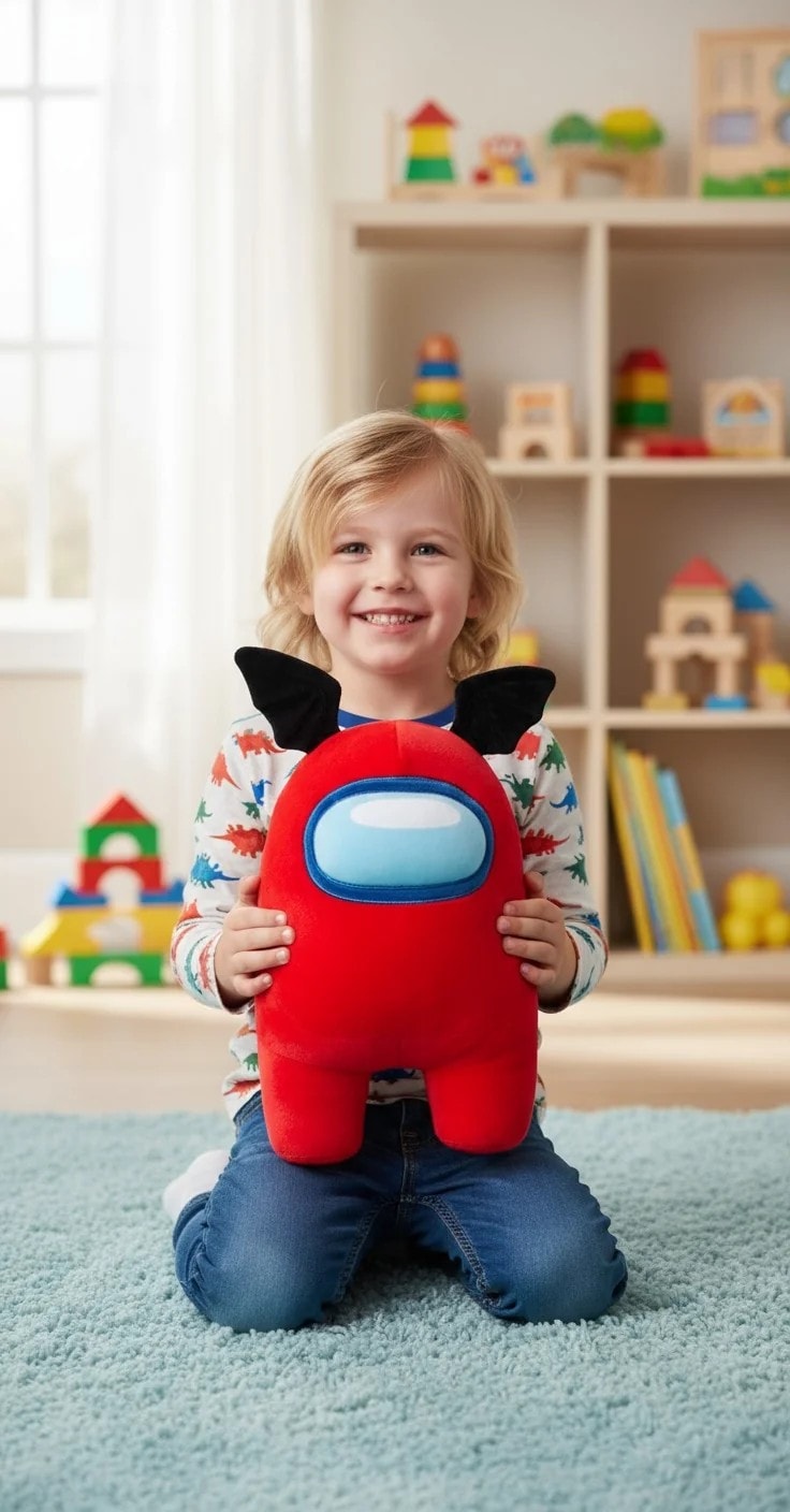Yume Toys Among Us 30cm Peluş Oyuncak - Kırmızı