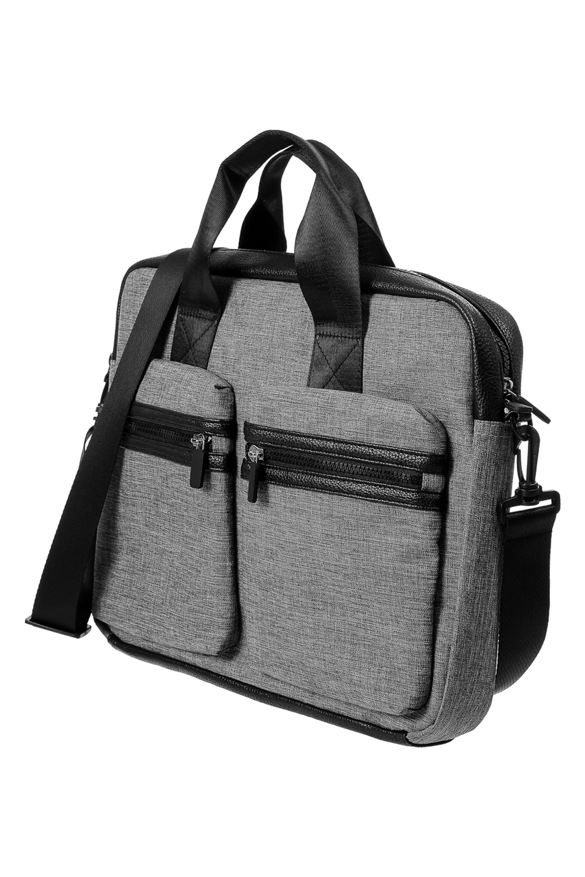 Omuz Askılı Laptop Çantası - Gri (Outlet)