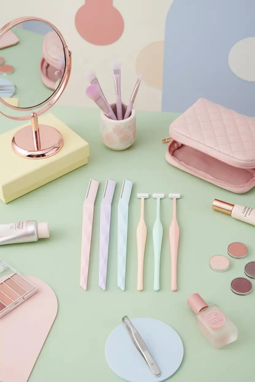Miniso Lisanslı Macaron Kaş Jileti 6’lı Set – Paslanmaz Çelik 18,5 Cm