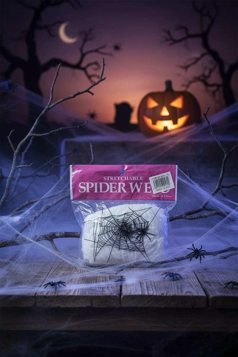 Halloween Örümcek Ağı Beyaz