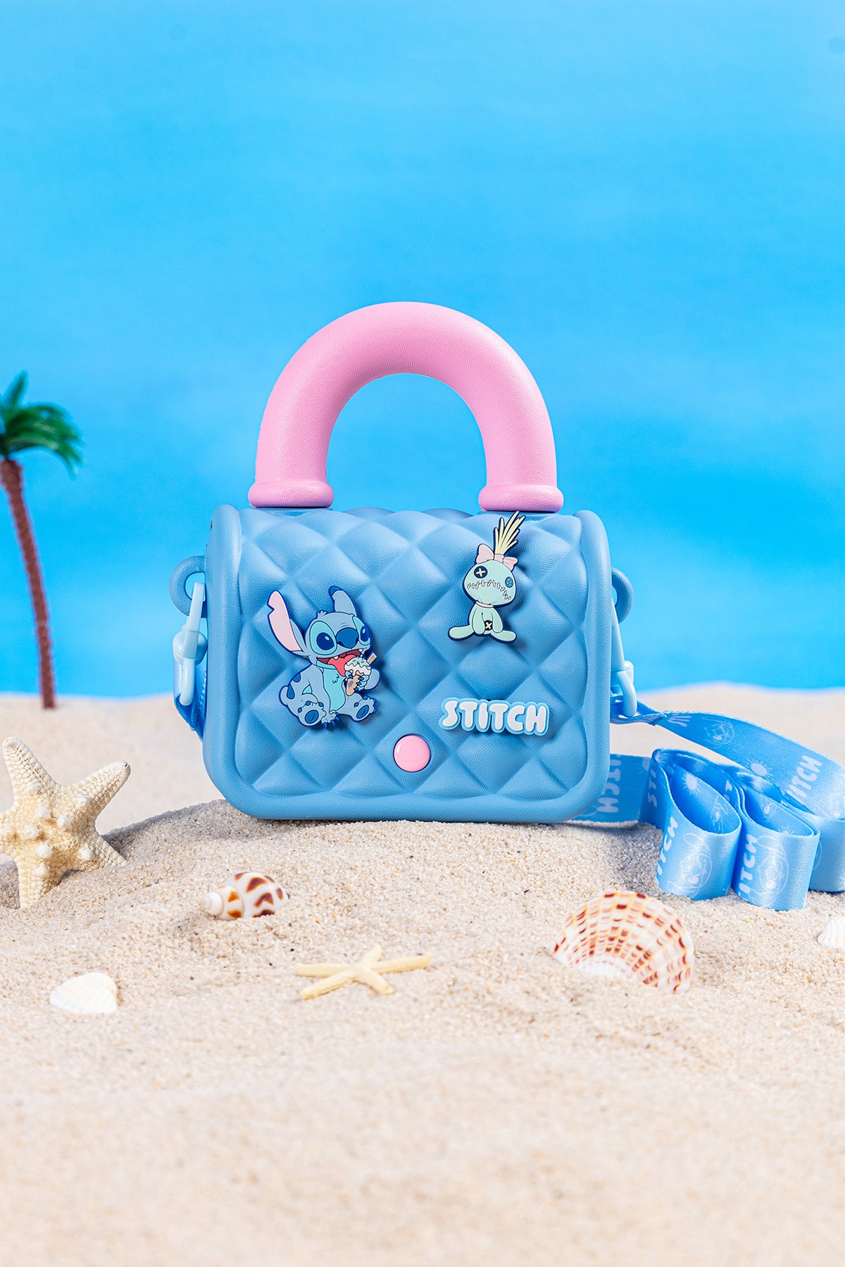 Disney Lilo&Stitch Lisanslı EVA Çapraz Çanta (Stitch, Mavi)
