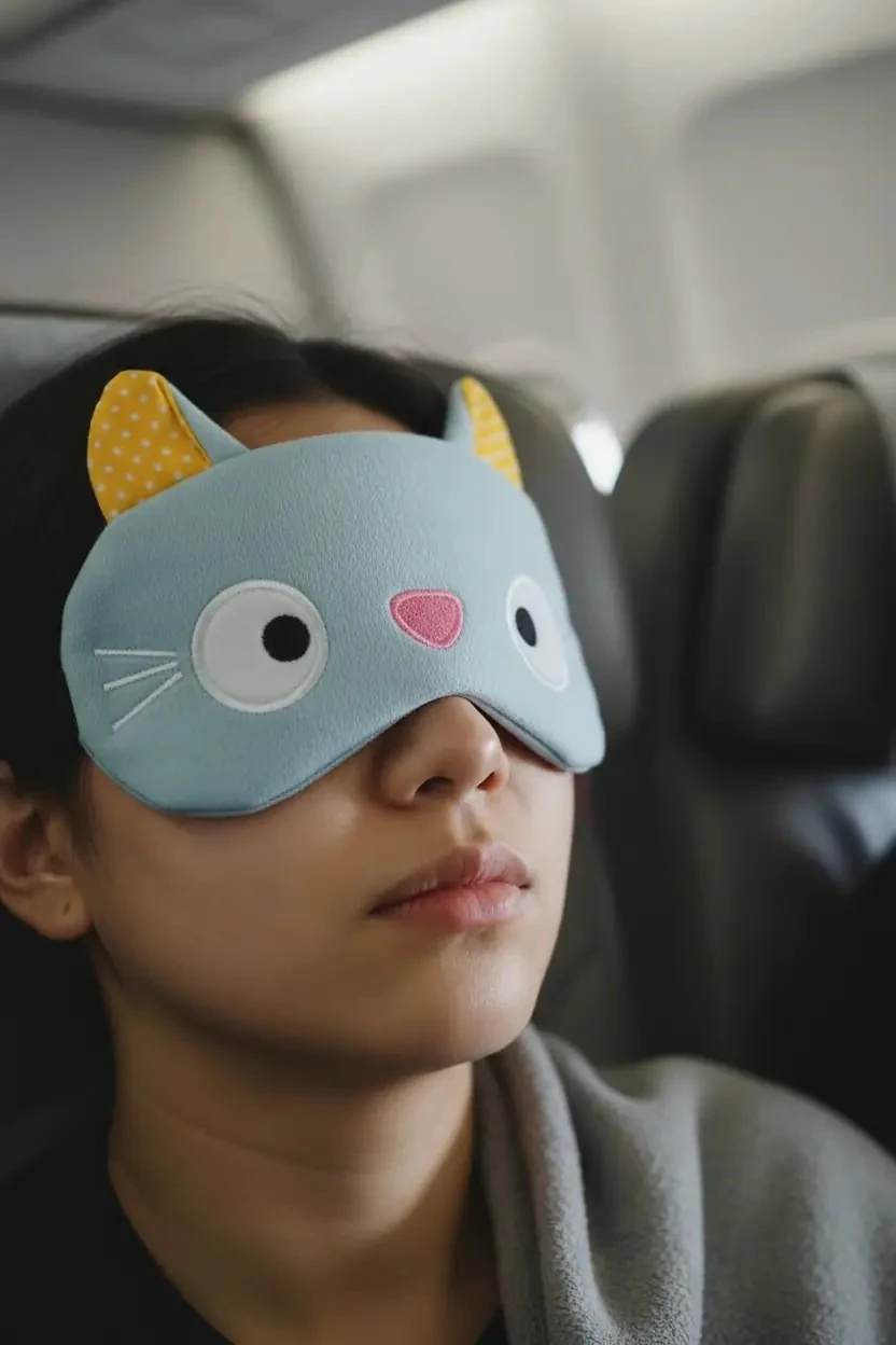 Miniso Lisanslı Kedi Şekilli Jelli Uyku Gözlüğü 20 Cm – Sıcak Soğuk Kullanım Rahatlatıcı