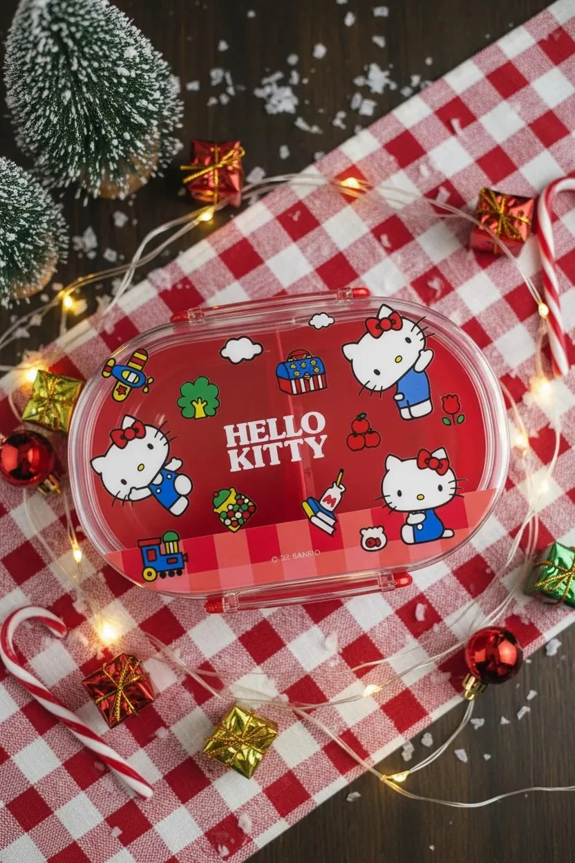 Sanrio Lisanslı Hello Kitty Desenli Yemek Kabı 650 ml